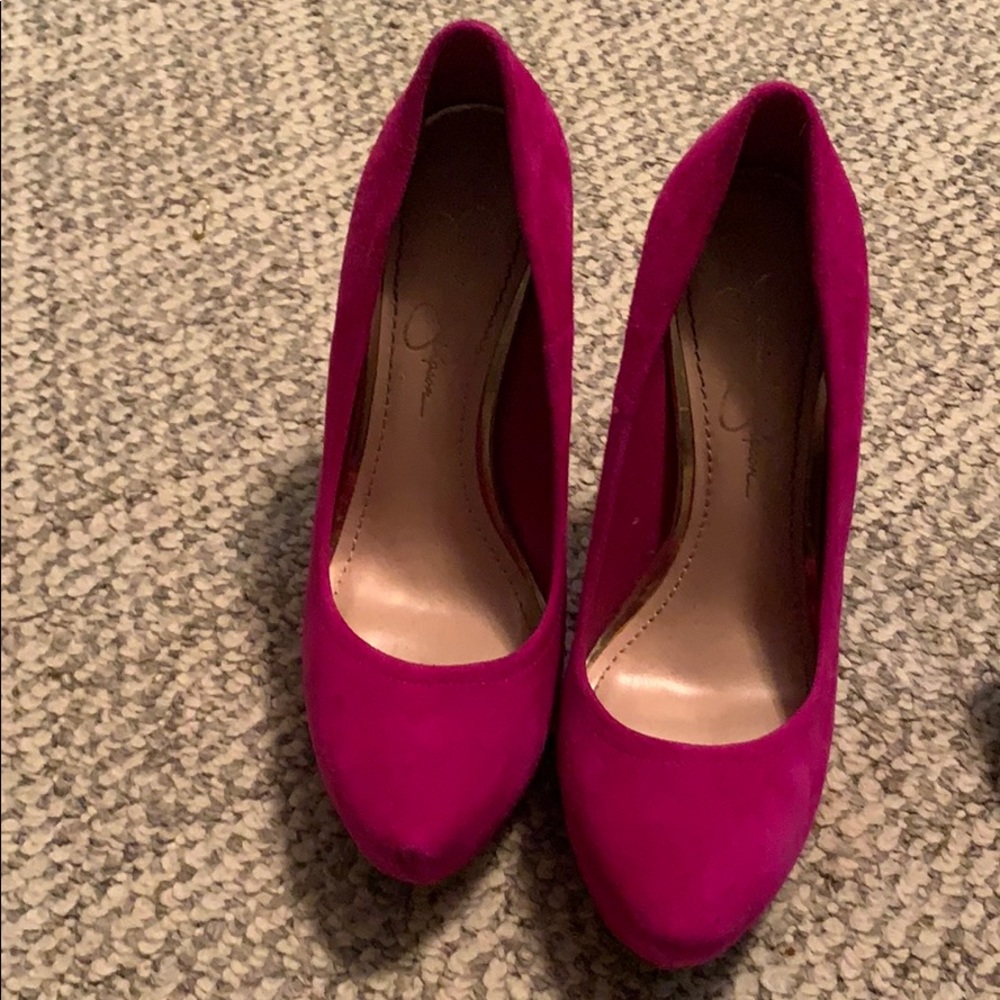 Jessica Simpson Hot Pink Heels